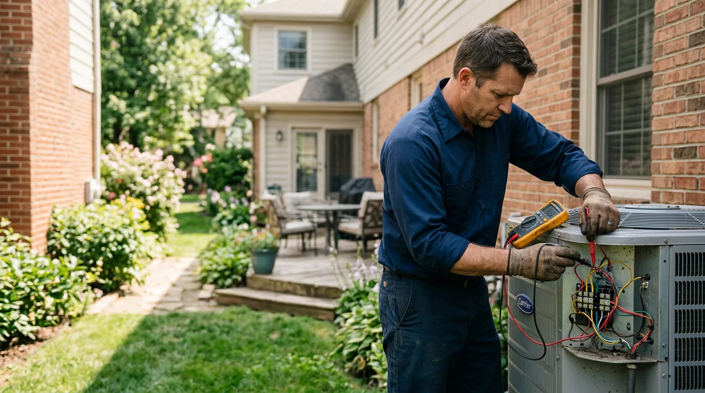 HVAC technician working near Thornton, WA